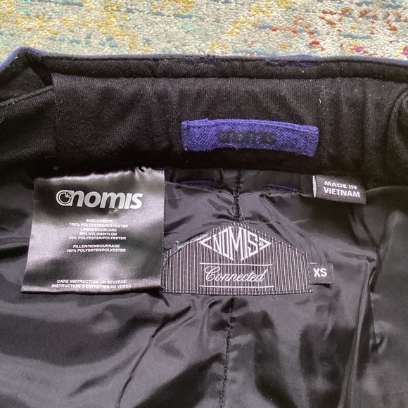 Nomis Guru Snowpants Darkest Blue Wool Waterproof Snowboard Ski Insulated Slim - Picture 8 of 11